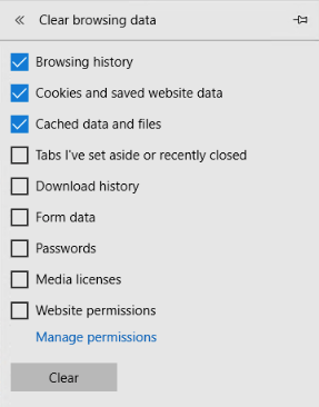 How to clear cache and cookies in Microsoft Edge on Windows