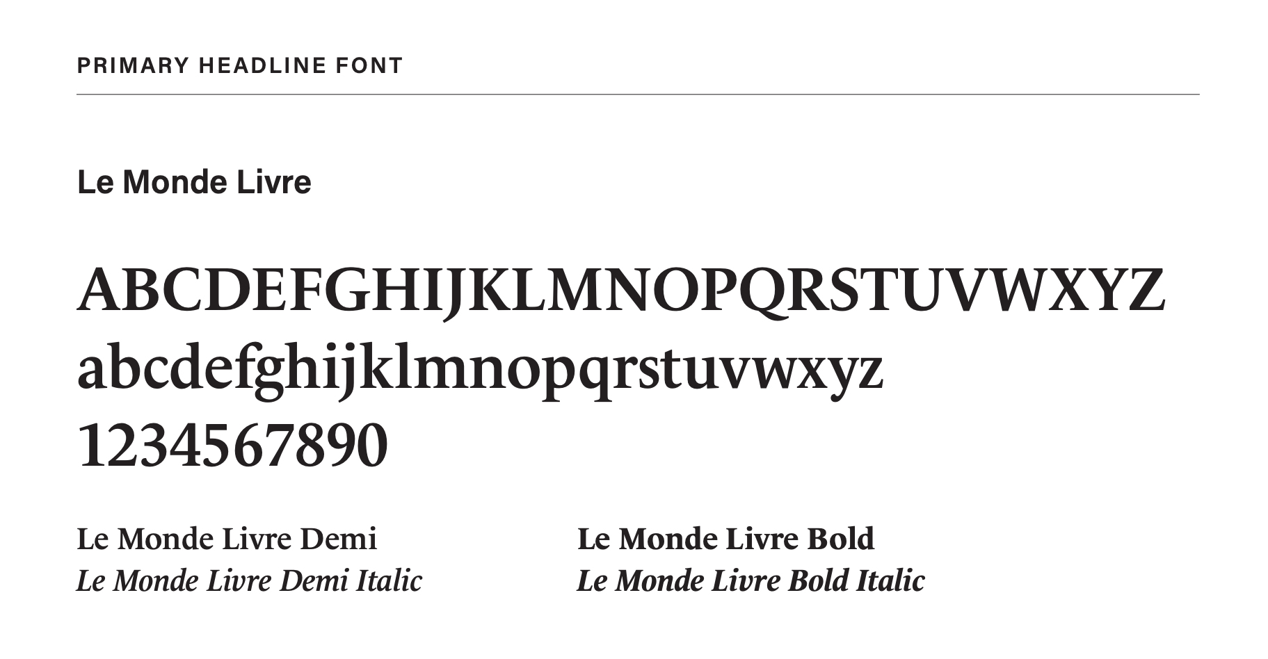 Branding: Le Monde Livre font image